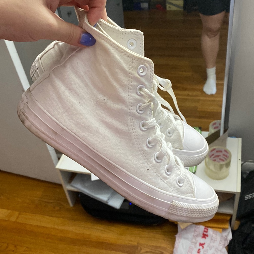 Converse White Hitops